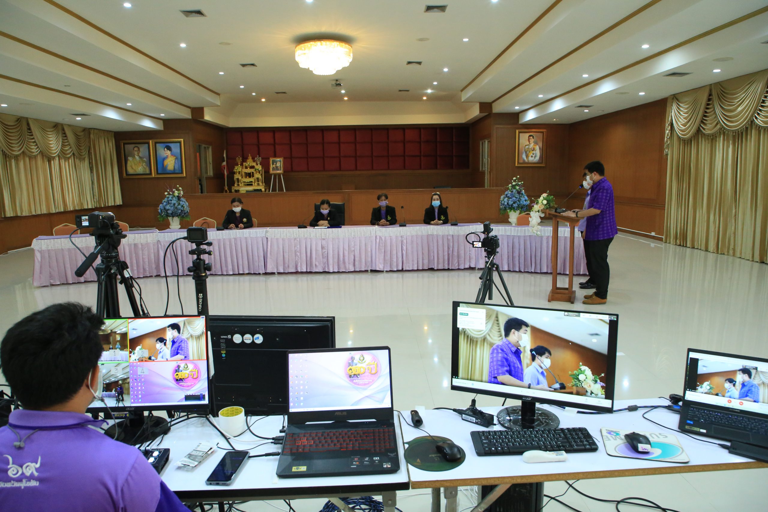 โรงเรียนสรรพวิทยาคม จัดค่ายกิจกรรมพิธีเปิดค่ายเครือข่ายภาวะความเป็นผู้นำ ครั้งที่ ๑๘ ในรูปแบบออนไลน์ ผ่าน Google Meet ตามสถานการณ์ D M H T T