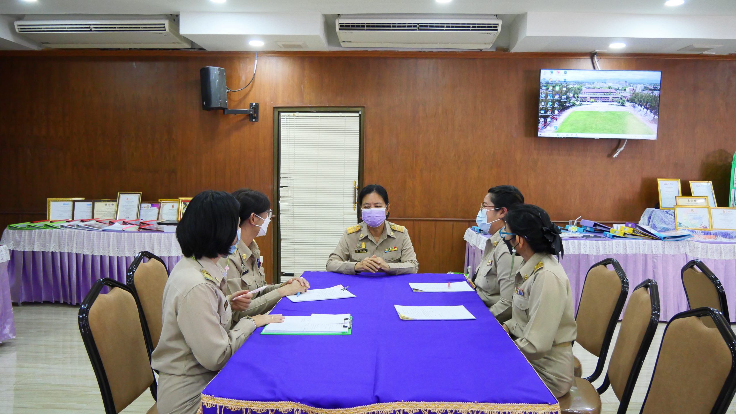 โรงเรียนสรรพวิทยาคม เป็นสถานที่จัดการประเมินครู เพื่อขอรับการประเมินผลงานที่เกิดจากการปฏิบัติหน้าที่ประจำปีการศึกษา ๒๕๖๔