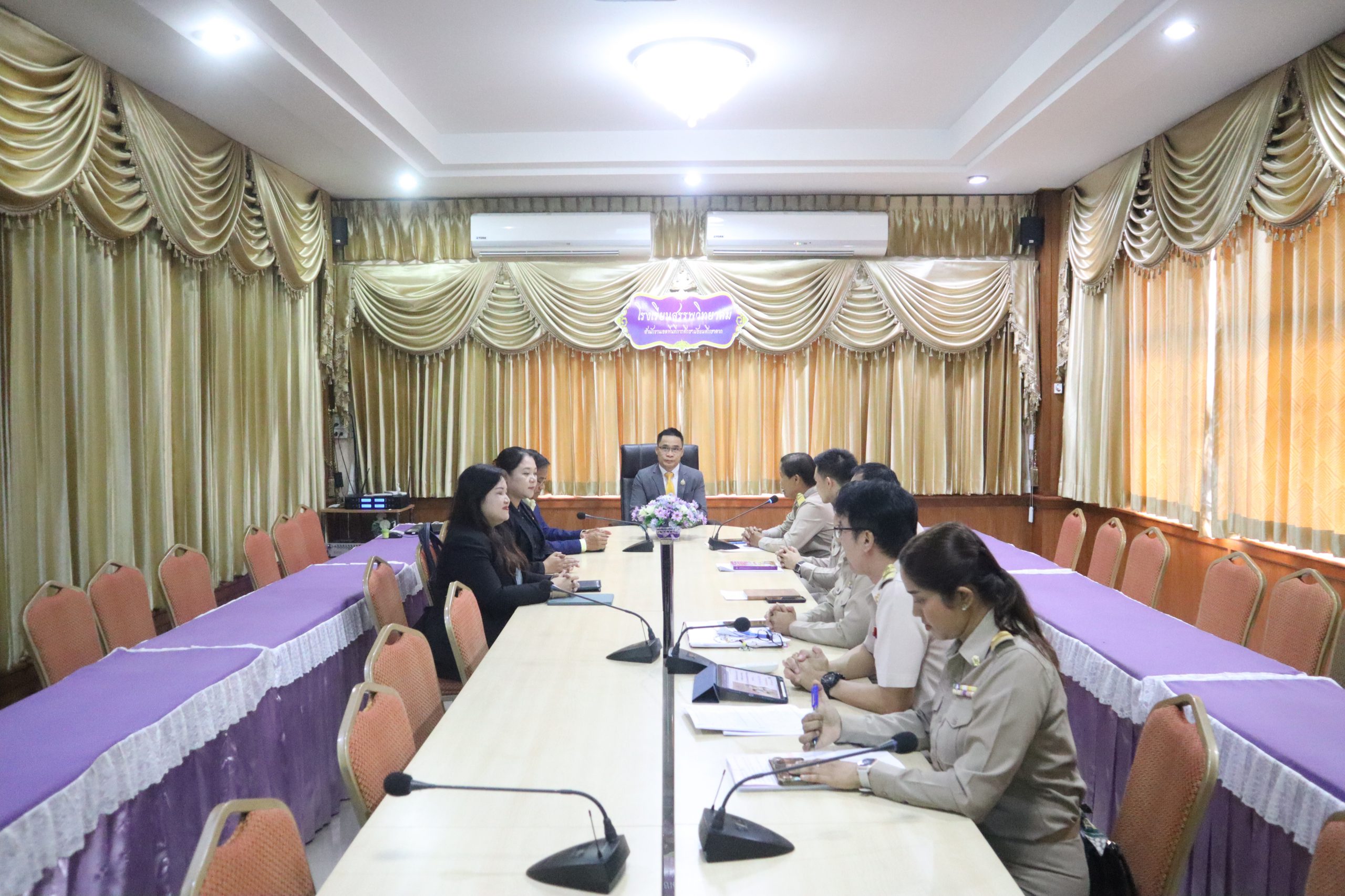 โรงเรียนสรรพวิทยาคม รับการนิเทศ ติดตาม การเปิดภาคเรียนที่ ๑/๒๕๖๘